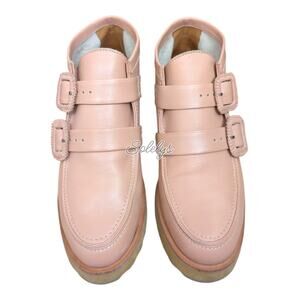 Beklina Desert Boot Nattsu Tan Leather Platform Bootie Size 6 Handmade in Peru